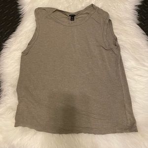 J. Crew Sleeveless Grey Top T-shirt Size XS